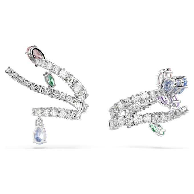 Kolczyki typu ear cuff Ariana Grande x Swarovski – mieszane szlify, wielokolorowe, pokryte rodem Kolczyki typu ear cuff Ariana Grande x Swarovski – mieszane szlify, wielokolorowe, pokryte rodem