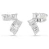 Kolczyki typu ear cuff Ariana Grande X Swarovski z kryształami o szlifie bagietkowym, białe, pokryte rodem Kolczyki typu ear cuff Ariana Grande X Swarovski z kryształami o szlifie bagietkowym, białe, pokryte rodem