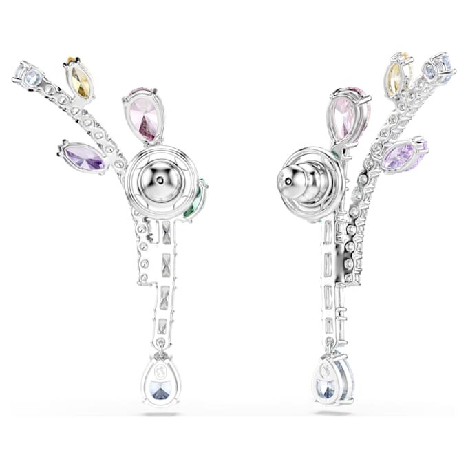 Kolczyki wiszące Ariana Grande X Swarovski o zróżnicowanych szlifach, wielobarwne, pokryte rodem Kolczyki wiszące Ariana Grande X Swarovski o zróżnicowanych szlifach, wielobarwne, pokryte rodem
