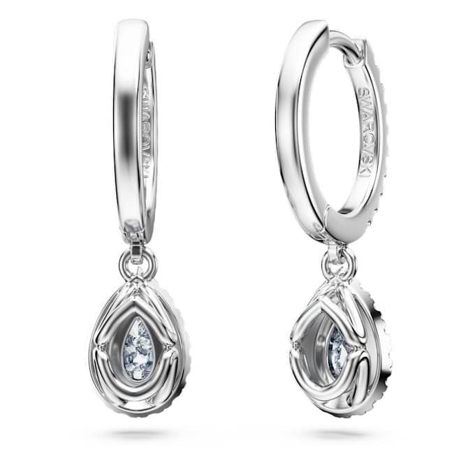 Kolczyki wiszące „Eternity” z diamentami wyhodowanymi w laboratorium o łącznej masie 1,25 karata, w kształcie gruszki, z 14-karatowego białego złota Kolczyki wiszące „Eternity” z diamentami wyhodowanymi w laboratorium o łącznej masie 1,25 karata, w kształcie gruszki, z 14-karatowego białego złota