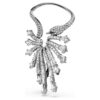 Kolekcja „The Vienna Collection” – kolczyk typu ear cuff „Swan”, biały, pokryty rutenem Kolekcja „The Vienna Collection” – kolczyk typu ear cuff „Swan”, biały, pokryty rutenem