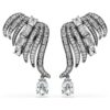 Kolekcja „The Vienna Collection” – kolczyki typu ear cuff „Feather”, białe, pokryte rutenem Kolekcja „The Vienna Collection” – kolczyki typu ear cuff „Feather”, białe, pokryte rutenem
