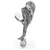 Kolekcja „The Vienna Collection” – kolczyki typu ear cuff „Feather”, białe, pokryte rutenem Kolekcja „The Vienna Collection” – kolczyki typu ear cuff „Feather”, białe, pokryte rutenem