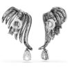 Kolekcja „The Vienna Collection” – kolczyki typu ear cuff „Feather”, białe, pokryte rutenem Kolekcja „The Vienna Collection” – kolczyki typu ear cuff „Feather”, białe, pokryte rutenem