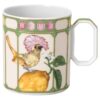 Kubek Idyllia z porcelany, motyw kryształowy, muchołówka, zielony Kubek Idyllia z porcelany, motyw kryształowy, muchołówka, zielony