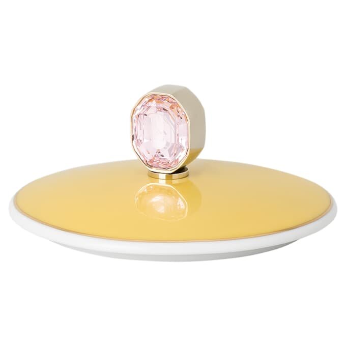 Kubek porcelanowy Idyllia, motyw kryształowy, zięba, żółty Kubek porcelanowy Idyllia, motyw kryształowy, zięba, żółty