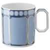 Kubek Signum z pokrywką, porcelana, niebieski Kubek Signum z pokrywką, porcelana, niebieski