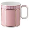 Kubek Signum z pokrywką, porcelanowy, różowy Kubek Signum z pokrywką, porcelanowy, różowy