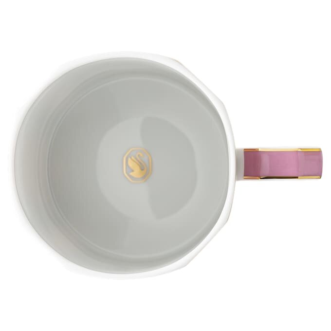 Kubek Signum z pokrywką, porcelanowy, różowy Kubek Signum z pokrywką, porcelanowy, różowy