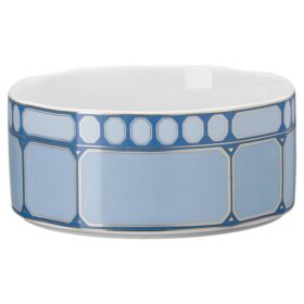 Miska do płatków Signum, porcelana, niebieska
