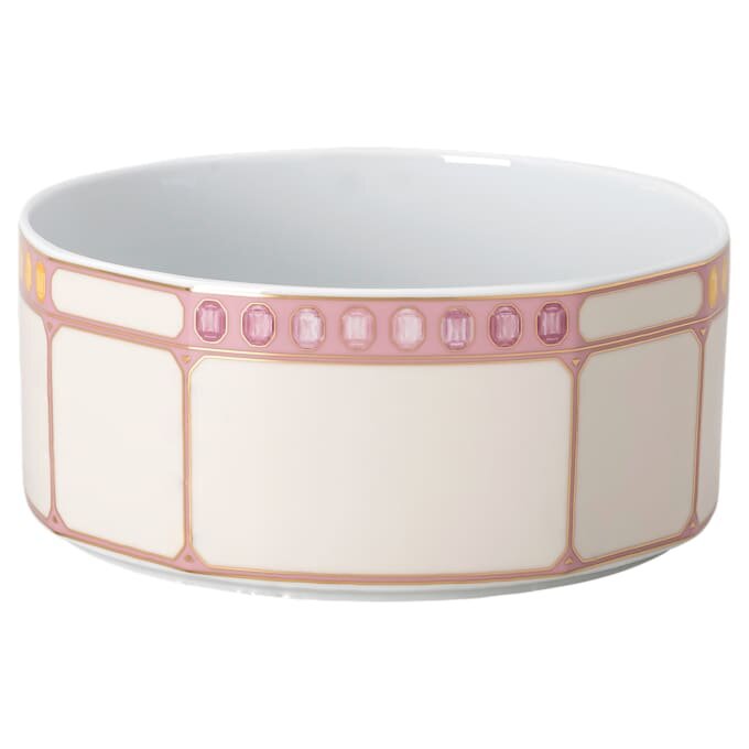 Miska Idyllia z porcelany, motyw kryształowy, kolor cytrynowy, mała, wielobarwna Miska Idyllia z porcelany, motyw kryształowy, kolor cytrynowy, mała, wielobarwna