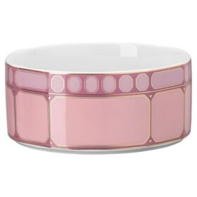 Miska na płatki Signum z porcelany, różowa