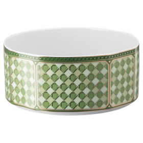 Miska Signum z porcelany, mała, zielona