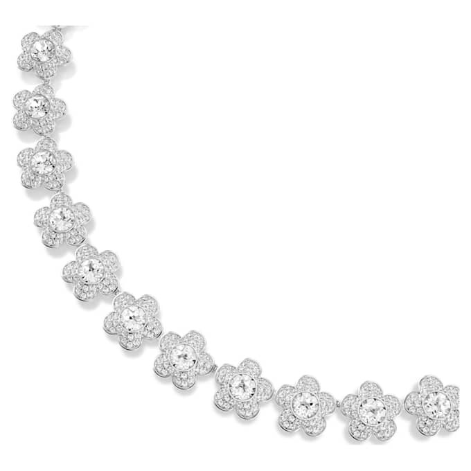 Naszyjnik Ariana Grande X Swarovski – okrągły szlif, kwiat, biały, pokryty rodem Naszyjnik Ariana Grande X Swarovski – okrągły szlif, kwiat, biały, pokryty rodem
