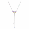 Naszyjnik Ariana Grande X Swarovski w kształcie litery Y z różnorodnymi szlifami, motywem ważki, wielokolorowy, pokryty rodem Naszyjnik Ariana Grande X Swarovski w kształcie litery Y z różnorodnymi szlifami, motywem ważki, wielokolorowy, pokryty rodem