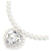 Naszyjnik Ariana Grande X Swarovski z kryształową perłą, szlif serca, serce, biały, pokryty rodem Naszyjnik Ariana Grande X Swarovski z kryształową perłą, szlif serca, serce, biały, pokryty rodem