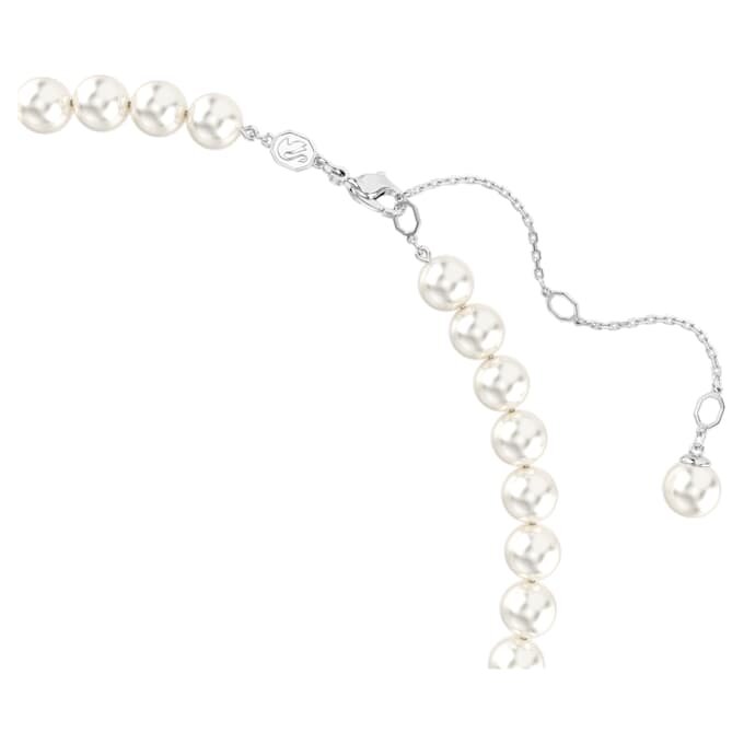 Naszyjnik Ariana Grande X Swarovski z kryształową perłą, szlif serca, serce, biały, pokryty rodem Naszyjnik Ariana Grande X Swarovski z kryształową perłą, szlif serca, serce, biały, pokryty rodem