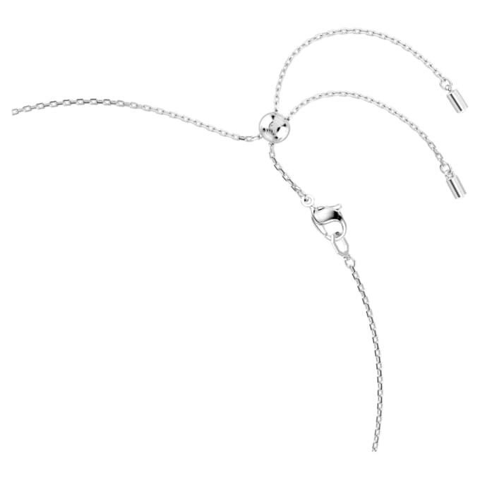 Naszyjnik Constella Crystal Pearl, szlif okrągły, biały, pokryty rodem Naszyjnik Constella Crystal Pearl, szlif okrągły, biały, pokryty rodem