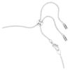 Naszyjnik typu choker Ariana Grande X Swarovski z kryształową perłą, szlif okrągły, biały, pokryty rodem