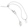 Naszyjnik typu choker Ariana Grande X Swarovski z kryształową perłą, szlif okrągły, biały, pokryty rodem