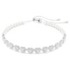 Naszyjnik typu choker Ariana Grande X Swarovski z różnymi szlifami, kryształowymi perłami, sercem, biały, pokryty rodem Naszyjnik typu choker Ariana Grande X Swarovski z różnymi szlifami, kryształowymi perłami, sercem, biały, pokryty rodem