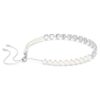 Naszyjnik typu choker Ariana Grande X Swarovski z różnymi szlifami, kryształowymi perłami, sercem, biały, pokryty rodem Naszyjnik typu choker Ariana Grande X Swarovski z różnymi szlifami, kryształowymi perłami, sercem, biały, pokryty rodem