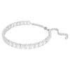 Naszyjnik typu choker Millenia z kryształami o szlifie ośmiokątnym, biały, pokryty rodem