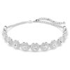 Naszyjnik typu choker „Una Angelic” – biały, pokryty rodem