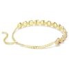 Naszyjnik typu choker Una Angelic z kryształkami o szlifie okrągłym, w kolorze karmelowym, pokryty powłoką w odcieniu złota Naszyjnik typu choker Una Angelic z kryształkami o szlifie okrągłym, w kolorze karmelowym, pokryty powłoką w odcieniu złota