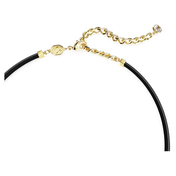 Naszyjnik typu choker z serii Millenia z kryształami o szlifie ośmiokątnym, fioletowy, pozłacany Naszyjnik typu choker z serii Millenia z kryształami o szlifie ośmiokątnym, fioletowy, pozłacany
