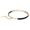 Naszyjnik typu choker z serii Millenia z kryształami o szlifie ośmiokątnym, fioletowy, pozłacany Naszyjnik typu choker z serii Millenia z kryształami o szlifie ośmiokątnym, fioletowy, pozłacany