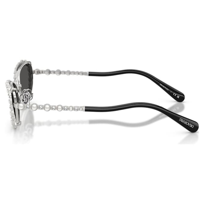 Okulary przeciwsłoneczne o owalnym kształcie, 2 w 1 z nakładką, Sk7044, w odcieniu srebra Okulary przeciwsłoneczne o owalnym kształcie, 2 w 1 z nakładką, Sk7044, w odcieniu srebra