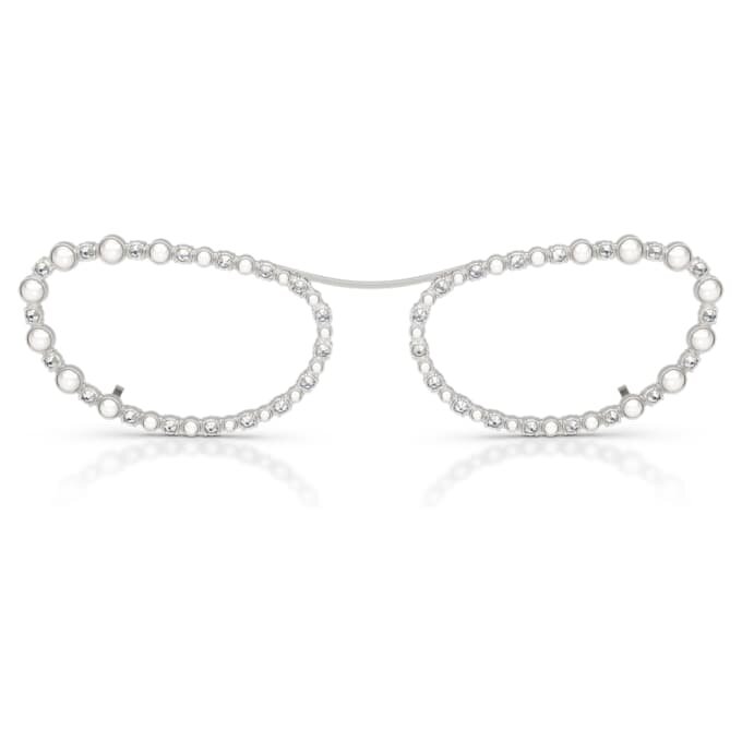 Okulary przeciwsłoneczne o owalnym kształcie, 2 w 1 z nakładką, Sk7044, w odcieniu srebra Okulary przeciwsłoneczne o owalnym kształcie, 2 w 1 z nakładką, Sk7044, w odcieniu srebra