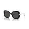 Okulary przeciwsłoneczne oversize, kwadratowy kształt, model Sk6011, czarne Okulary przeciwsłoneczne oversize, kwadratowy kształt, model Sk6011, czarne
