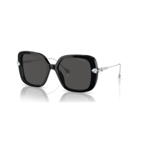 Okulary przeciwsłoneczne oversize, kwadratowy kształt, model Sk6011, czarne Okulary przeciwsłoneczne oversize, kwadratowy kształt, model Sk6011, czarne