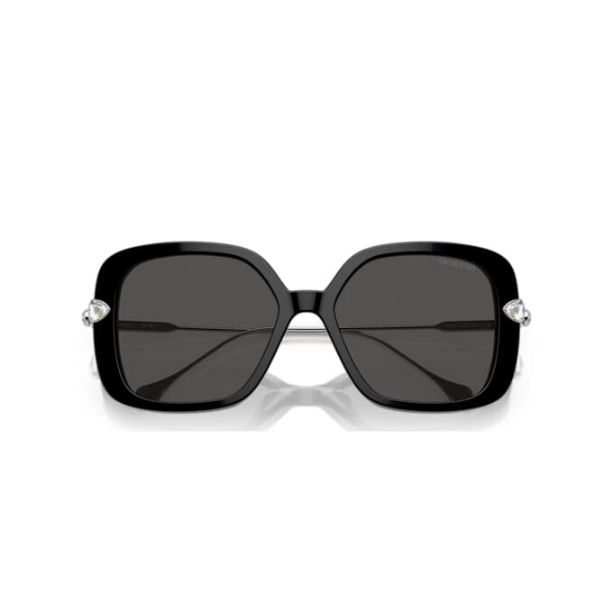 Okulary przeciwsłoneczne oversize, kwadratowy kształt, model Sk6011, czarne Okulary przeciwsłoneczne oversize, kwadratowy kształt, model Sk6011, czarne