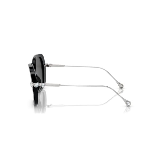 Okulary przeciwsłoneczne oversize, kwadratowy kształt, model Sk6011, czarne Okulary przeciwsłoneczne oversize, kwadratowy kształt, model Sk6011, czarne