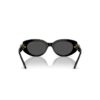 Okulary przeciwsłoneczne w kształcie kocich oczu, model SK6002, czarne Okulary przeciwsłoneczne w kształcie kocich oczu, model SK6002, czarne
