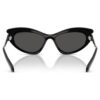 Okulary przeciwsłoneczne w kształcie kocich oczu, model Sk6038, czarne Okulary przeciwsłoneczne w kształcie kocich oczu, model Sk6038, czarne