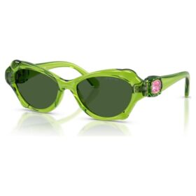 Okulary przeciwsłoneczne w kształcie poduszki, Sk6050, zielone