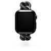 Pasek łańcuszkowy do Apple Watch® 40 mm i 41 mm, czarny, czarne wykończenie