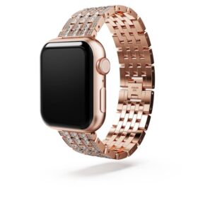 Pasek Princess do zegarka Apple Watch® 40 mm i 41 mm, w odcieniu różowego złota, wykończenie w odcieniu różowego złota