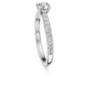 Pierścionek Eternity Solitaire z diamentami wyhodowanymi w laboratorium o łącznej masie 0,7 karata, okrągłe, 14-karatowe białe złoto Pierścionek Eternity Solitaire z diamentami wyhodowanymi w laboratorium o łącznej masie 0,7 karata, okrągłe, 14-karatowe białe złoto