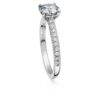 Pierścionek Eternity Solitaire z diamentami wyhodowanymi w laboratorium o łącznej masie 1,2 karata, o okrągłym szlifie, z 14-karatowego białego złota Pierścionek Eternity Solitaire z diamentami wyhodowanymi w laboratorium o łącznej masie 1,2 karata, o okrągłym szlifie, z 14-karatowego białego złota