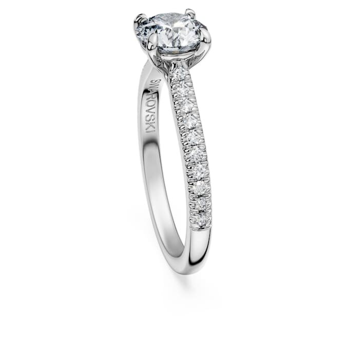 Pierścionek Eternity Solitaire z diamentami wyhodowanymi w laboratorium o łącznej masie 1,2 karata, o okrągłym szlifie, z 14-karatowego białego złota Pierścionek Eternity Solitaire z diamentami wyhodowanymi w laboratorium o łącznej masie 1,2 karata, o okrągłym szlifie, z 14-karatowego białego złota