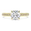 Pierścionek Eternity Solitaire z diamentami wyhodowanymi w laboratorium o łącznej masie 1,2 karata, o okrągłym szlifie, z 14-karatowego żółtego złota Pierścionek Eternity Solitaire z diamentami wyhodowanymi w laboratorium o łącznej masie 1,2 karata, o okrągłym szlifie, z 14-karatowego żółtego złota