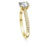 Pierścionek Eternity Solitaire z diamentami wyhodowanymi w laboratorium o łącznej masie 1,2 karata, o okrągłym szlifie, z 14-karatowego żółtego złota Pierścionek Eternity Solitaire z diamentami wyhodowanymi w laboratorium o łącznej masie 1,2 karata, o okrągłym szlifie, z 14-karatowego żółtego złota