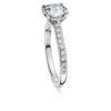 Pierścionek Eternity Solitaire z diamentami wyhodowanymi w laboratorium o łącznej masie 1,7 karata, o okrągłym szlifie, z 14-karatowego białego złota Pierścionek Eternity Solitaire z diamentami wyhodowanymi w laboratorium o łącznej masie 1,7 karata, o okrągłym szlifie, z 14-karatowego białego złota