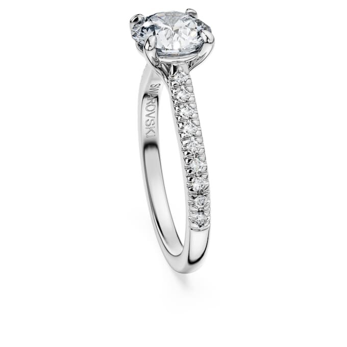 Pierścionek Eternity Solitaire z diamentami wyhodowanymi w laboratorium o łącznej masie 1,7 karata, o okrągłym szlifie, z 14-karatowego białego złota Pierścionek Eternity Solitaire z diamentami wyhodowanymi w laboratorium o łącznej masie 1,7 karata, o okrągłym szlifie, z 14-karatowego białego złota