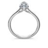 Pierścionek Eternity Solitaire z diamentami wyhodowanymi w laboratorium o łącznej masie 1 karata, w kształcie gruszki, z 14-karatowego białego złota Pierścionek Eternity Solitaire z diamentami wyhodowanymi w laboratorium o łącznej masie 1 karata, w kształcie gruszki, z 14-karatowego białego złota
